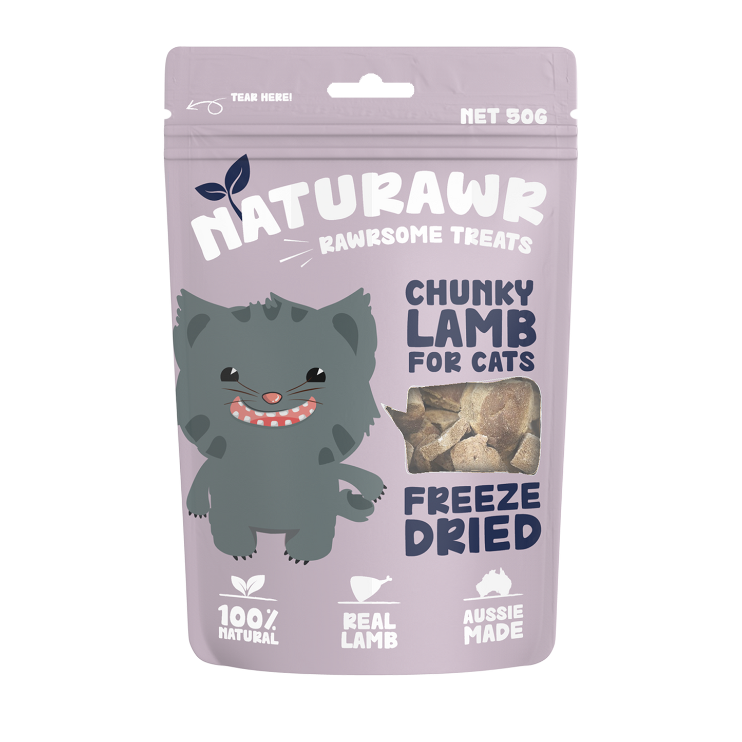 Naturawr 凍乾羊肝貓貓小食 50g (澳洲製)