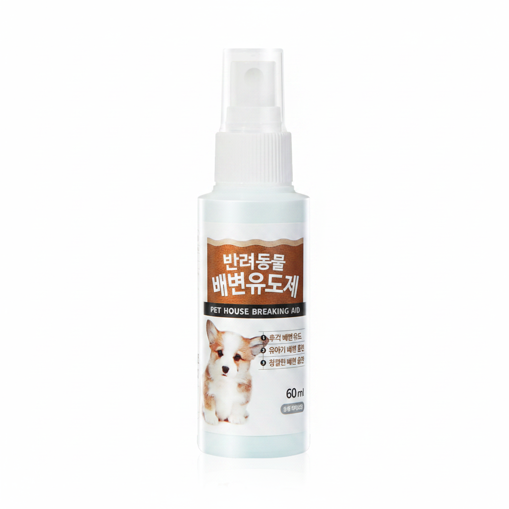 A bottle of PETperss pet training spray