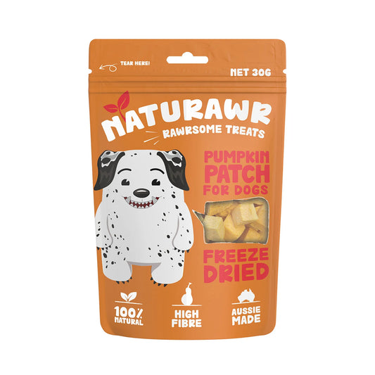 Naturawr 凍乾南瓜狗狗小食 30g (澳洲製)