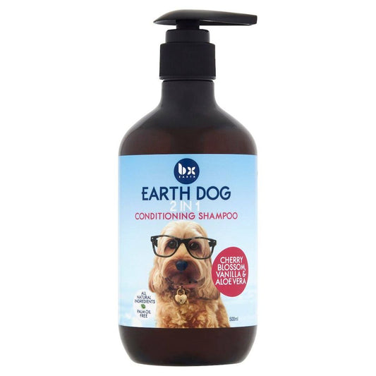 Bx Earth Dog Cherry Blossom and Vanilla 2 in 1 Conditioning Shampoo 500ml