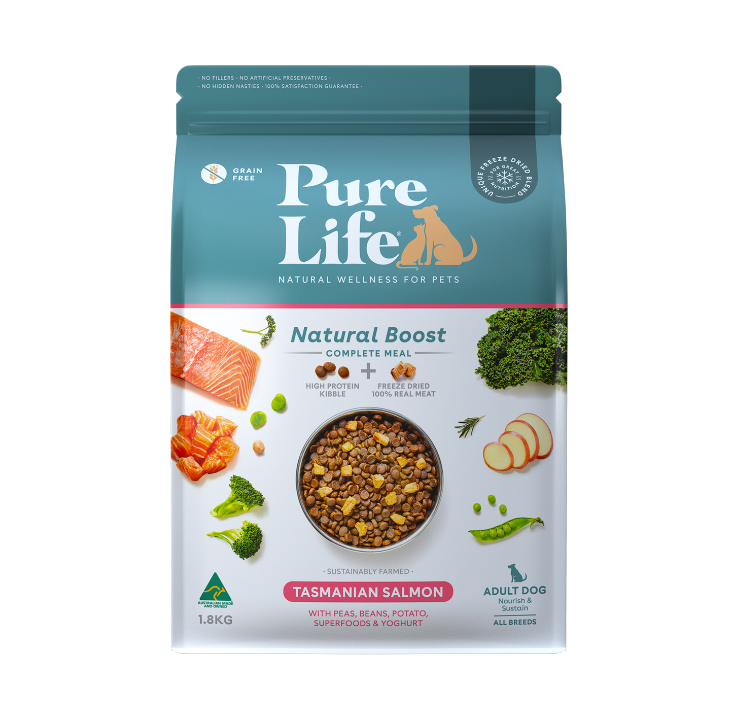 Pure Life Tasmanian Salmon for Adult Dogs 純粹-生活 成犬 三文魚