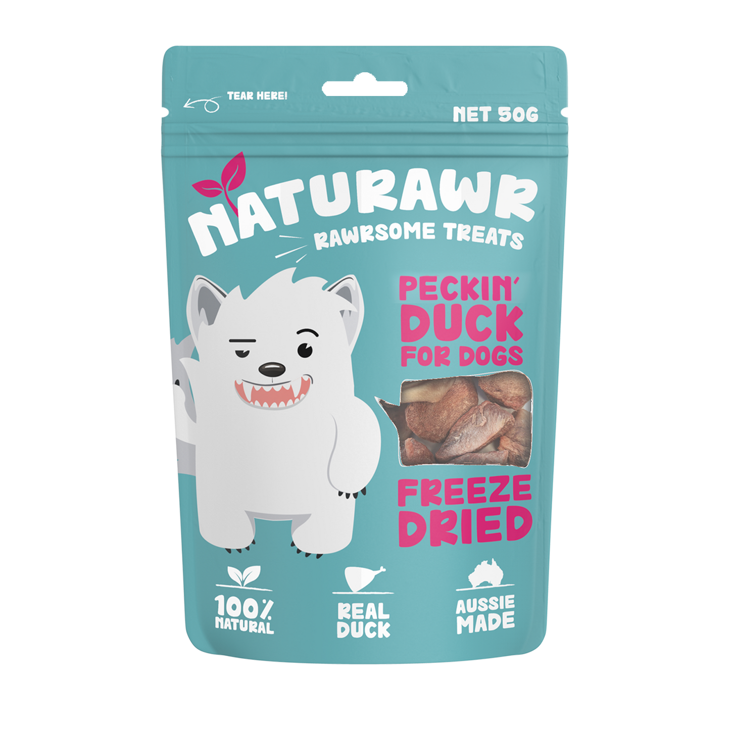 Naturawr 凍乾鴨內臟狗狗小食 50g (澳洲製)