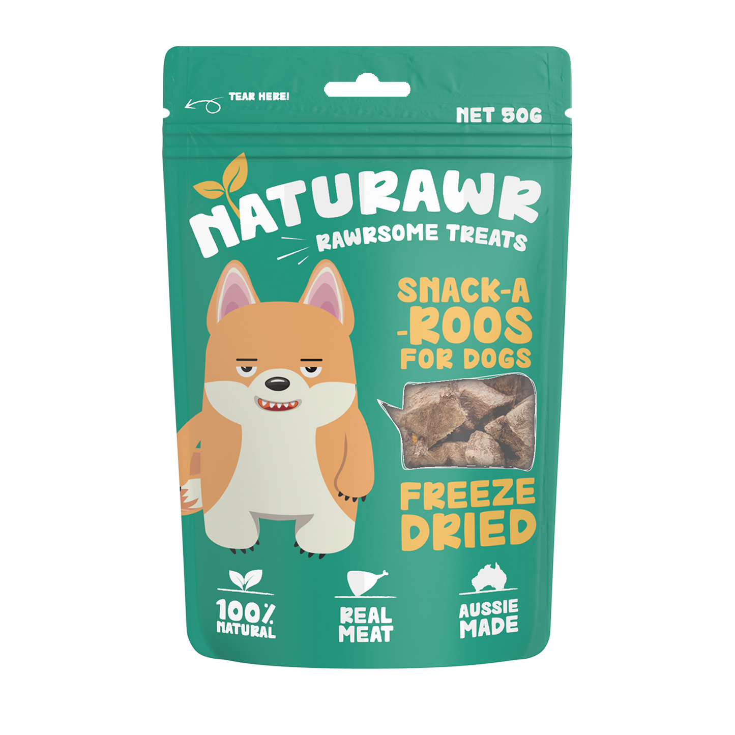 Naturawr 凍乾袋鼠肉狗狗小食 50g (澳洲製)