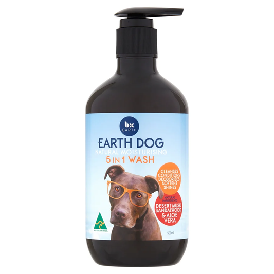 BX Earth Dog Sandalwood and Desert Musk Natural Moisturising 5 in 1  5合1 檀香與沙漠麝香天然保濕潔毛液 500ml
