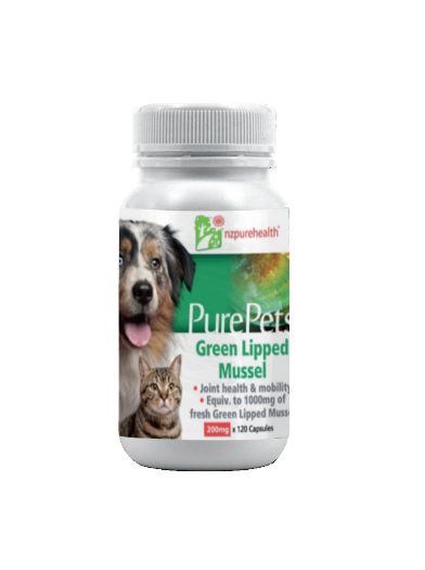 純寵物關節青口素 (貓犬用) Pure Pets - Green Lipped Mussel for Dogs and Cats 120cap